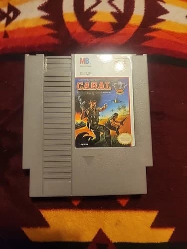 Vintage Nintendo Cabal Video Game NES Cartriage VHTF Milton Bradley MB