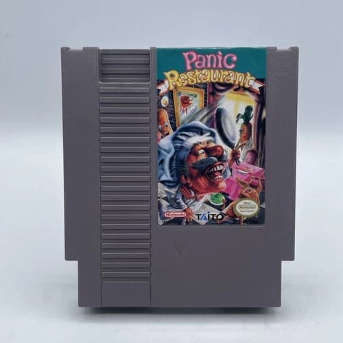 Panic Restaurant Nintendo NES 1992 Cart, Authentic, Tested Working