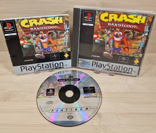 Crash Bandicoot PS1 PlayStation 1 Platinum Complete With Manual