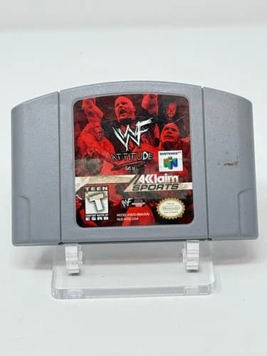 WWF Attitude N64 Loose Authentic good