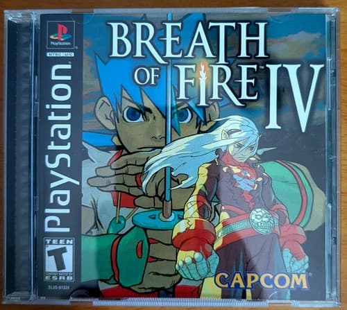 Breath of Fire IV 4 Complete CIB - Black Label Playstation 1 PS1