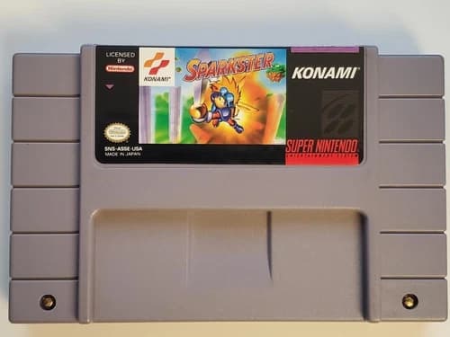 Sparkster Nintendo SNES, Authentic, Tested & Works!! Cart Only