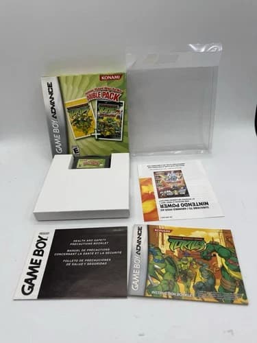 Teenage Mutant Ninja Turtles Double Pack Game Boy Advance GBA Authentic CIB