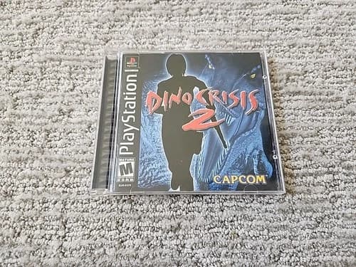 Dino Crisis 2 (Sony PlayStation 1, 2000) PS1 Black Label CIB Tested GREAT DISC!