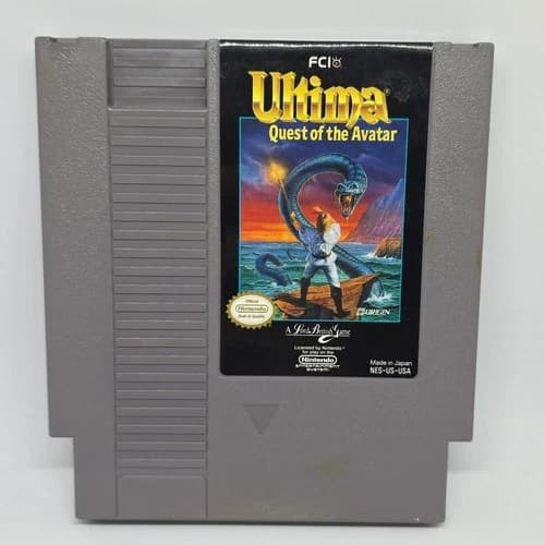 Ultima Quest of the Avatar NES Cartridge only - Tested and Working