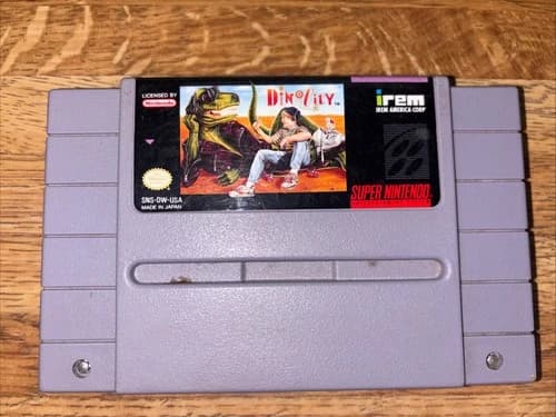 Dino City (Super Nintendo, 1992) Authentic Cartridge Only SNES