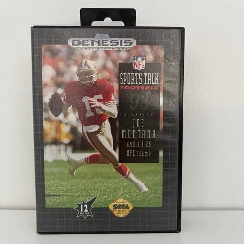 Sega Genesis Sports Talk Football 93 Joe Montana