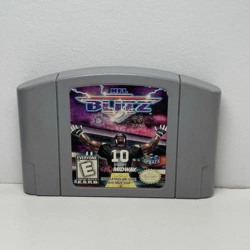 NFL Blitz - Nintendo 64 N64 - Authentic Cartridge Only - CLEAN