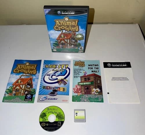 Nintendo GameCube Animal Crossing CIB Complete w/ Memory Card - Very Good