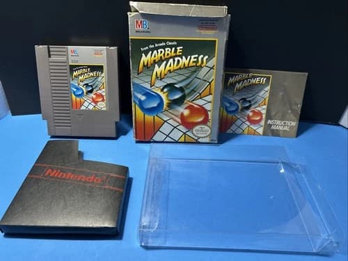 Marble Madness (Nintendo NES, 1989) Complete Tested