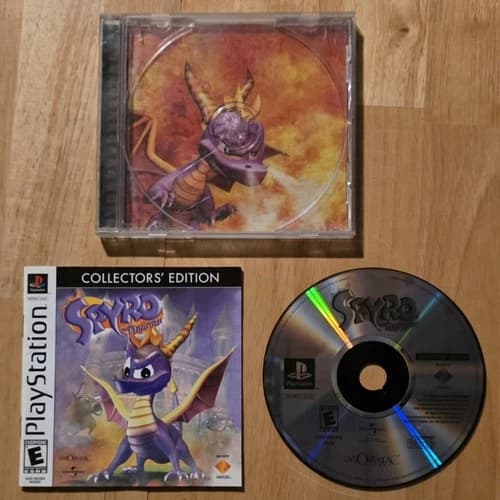 Spyro the Dragon Collectors Edition (Sony Playstation 1 PS1) CIB Tested Working