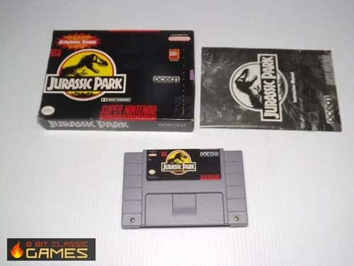 Jurassic Park COMPLETE BOX - SUPER NINTENDO SNES - 219a