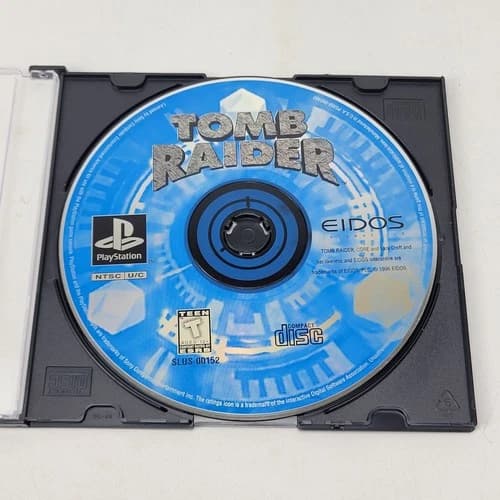 Tomb Raider (Sony PlayStation 1, 1996) PS1 - Disc Only - Tested - Black Label!