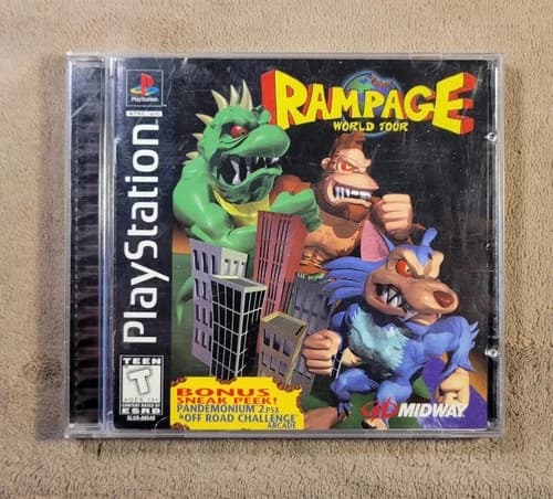 Rampage World Tour (Sony PlayStation 1, 1997) PS1 - Complete CIB - Tested