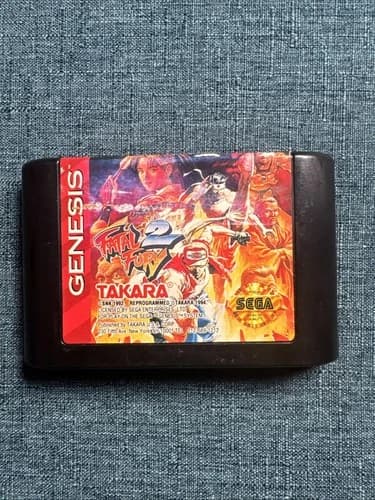 Fatal Fury 2 (Sega Genesis, 1994) Authentic Game Cartridge