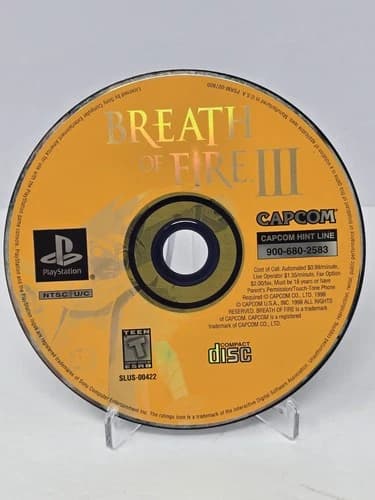 Breath of Fire III 3 (PS1 PlayStation 1 1998) - Disc Only - Tested - Resurfaced