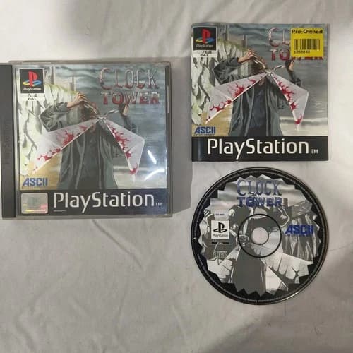 Clock Tower PlayStation PS1 Game - Complete With Manual
