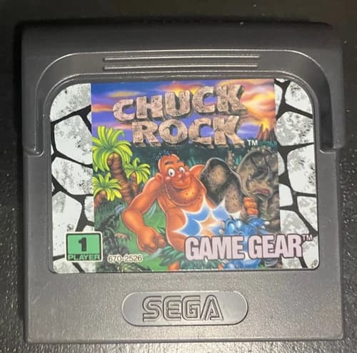 Chuck Rock - Sega Game Gear - Sega - Good Condition