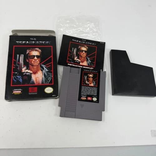 The Terminator Nintendo NES Game Complete in Box CIB Mindscape NES-TM-USA