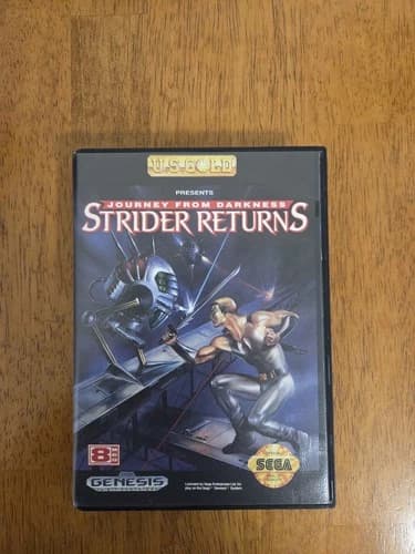 Strider Returns: Journey From Darkness (Sega Genesis, 1992) Complete In Box Cib