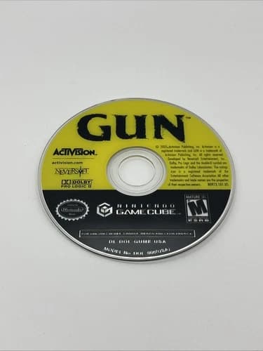 Gun (Nintendo GameCube, 2005) Disc Only Tested Works