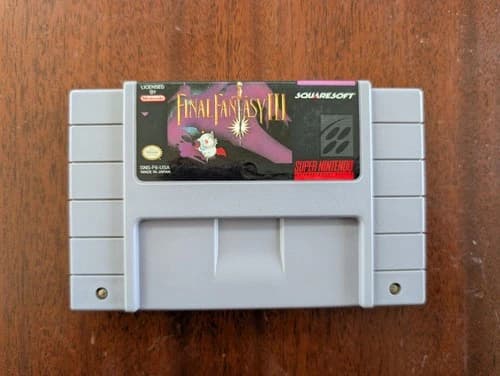 Final Fantasy III 3 6 VI *Authentic* SNES Cart Only