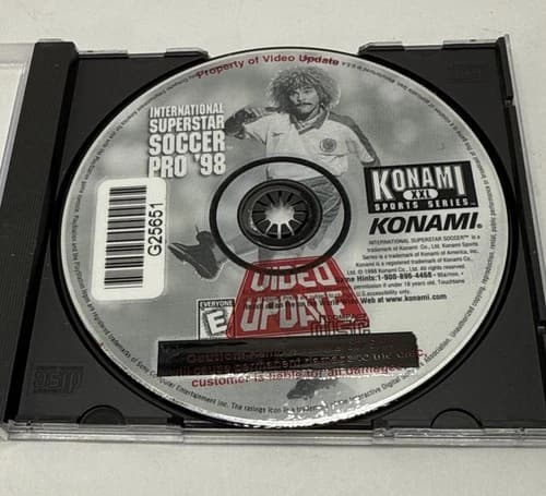 International Superstar Soccer Pro '98 PS1 PlayStation 1 Disc Only Tested