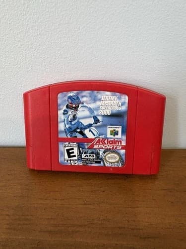 Jeremy McGrath Supercross 2000 Nintendo 64 N64. Tested