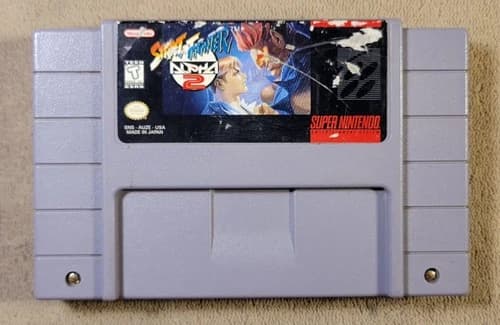 Street Fighter Alpha 2 II Authentic Super Nintendo SNES Tested Working