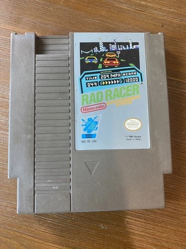 Rad Racer (Nintendo Entertainment System, 1987) Cartridge