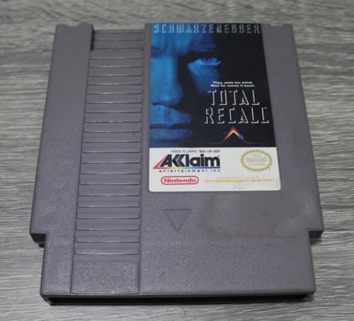 TESTED WORKS Total Recall Arnold Schwarzenegger NES Nintendo Cartridge Game