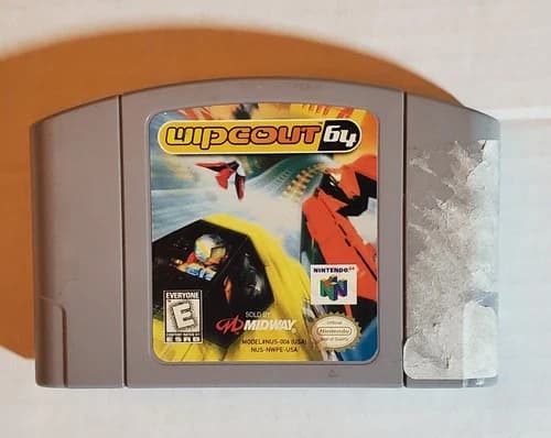 Wipeout 64 Nintendo 64 N64 Tested Cartridge Only - Former Rental Hollywood Video