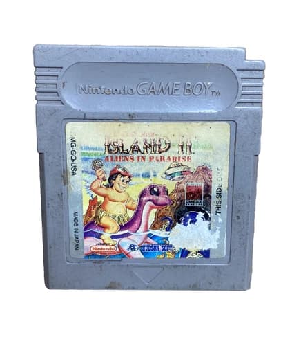 Adventure Island II 2 Aliens In Paradise Nintendo Game Boy TESTED FREE SHIP