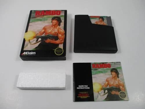 RAMBO Nintendo NES Game Complete In Box Authentic!