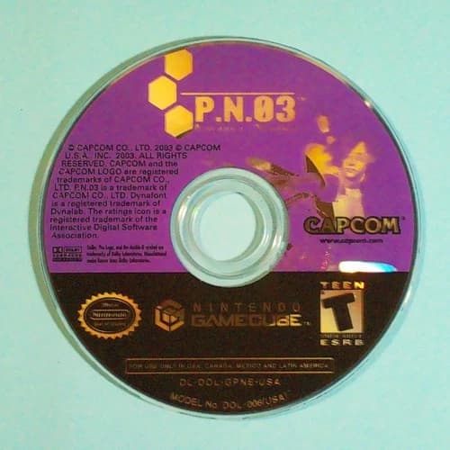 P.N.03 (Nintendo GameCube, 2003) - Disc Only - Tested & Working