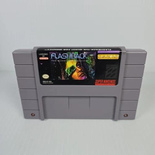 FLASHBACK-THE QUEST FOR IDENTITY (Super Nintendo SNES) CART ONLY - Free Shipping