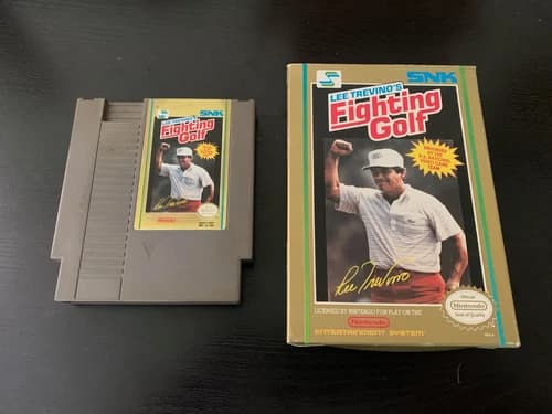 Lee Trevino's Fighting Golf Nintendo NES Complete in Box CIB Tested