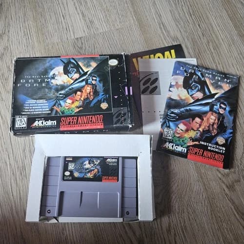 Batman Forever SNES Super Nintendo Ent Sys, 1995 CIB Complete w Manual