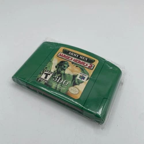Army Men Sarge's Heroes 2 Nintendo 64 N64 Green Cart