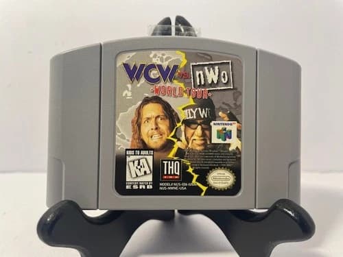 WCW NWO World Tour (Nintendo N64 1B) Cleaned Tested Working