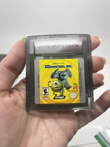 Monsters, Inc. (Nintendo Game Boy Color, 1998) Working Game Only Tested