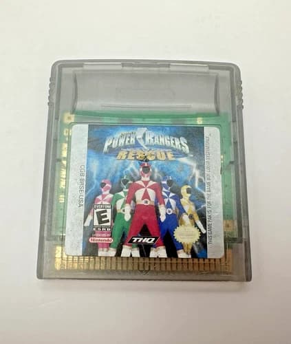 Power Rangers Lightspeed Rescue Nintendo Game Boy Color 2000 Game Cartridge