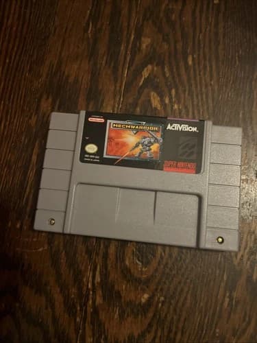 Mechwarrior Super Nintendo Activision SNES Original Authentic Game Cartridge