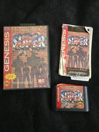 Super Street Fighter II (Sega Genesis, 1994) CIB W/Manual