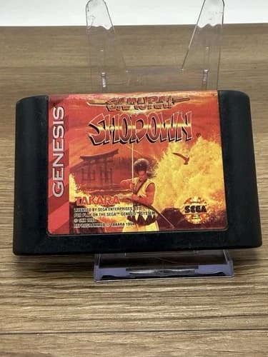 Samurai Showdown (Sega Genesis, 1994) Cartridge Only - Tested Working