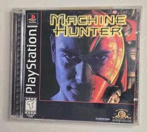 Machine Hunter Sony PlayStation 1 PS1 Black Label CIB COMPLETE MGM Excellent