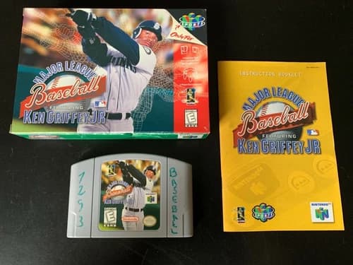 N64 MAJOR LEAGUE BASEBALL Ken Griffey Jr (Nintendo 64 N64) Complete