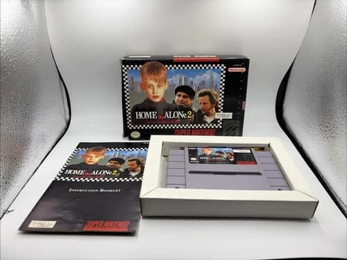 Super Nintendo Home Alone 2 Lost in New York SNES CIB with Manual