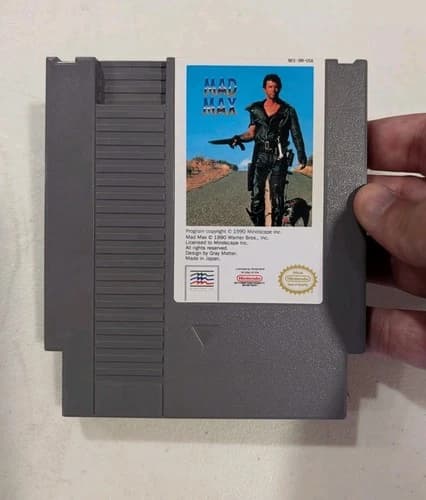 Mad Max (Nintendo NES 1990) Authentic Tested & Working