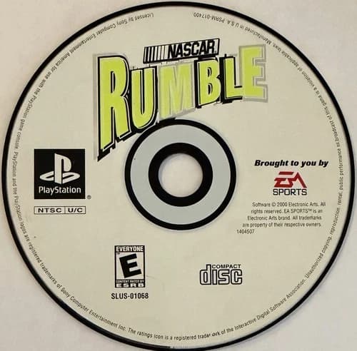 NASCAR Rumble (Sony PlayStation 1, PS1) DISC ONLY | NO TRACKING | M1594